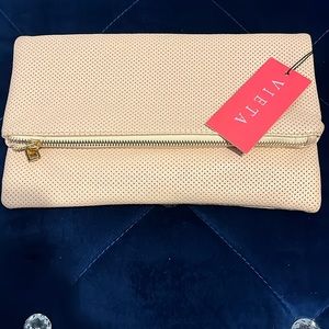 Vieta pink convertible clutch